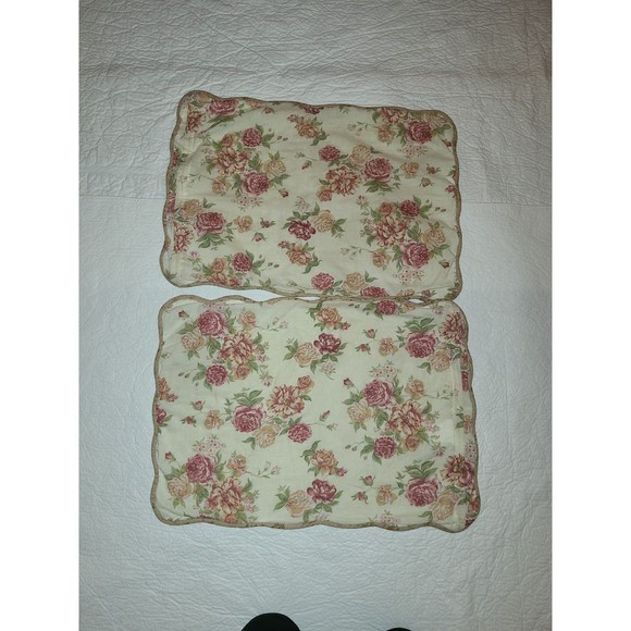 Vintage zip up floral pillow shams - Picture 5 of 5